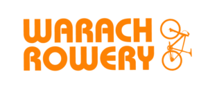 grafika przedstawia logo sklepu Warach Rowery w kolorze pomarańczowym